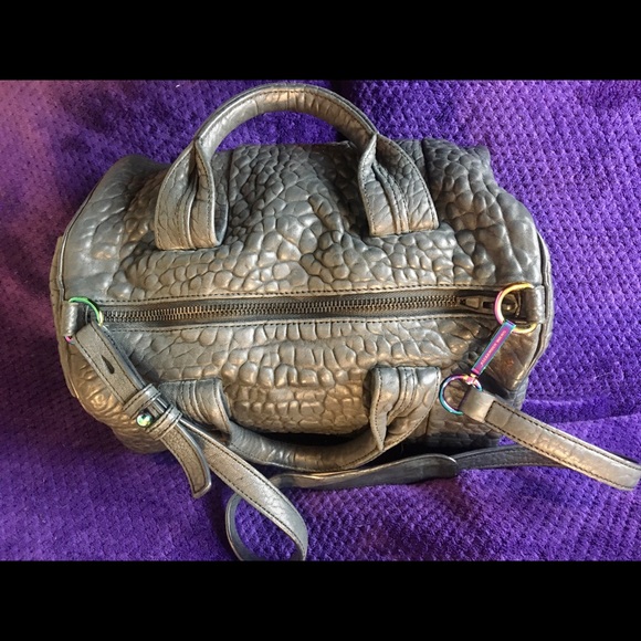 Alexander Wang iridescent black leather Rocco bag - Picture 15 of 16